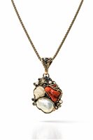 Collier Alcozer & J Femme in Bronze Corallo C138CL22